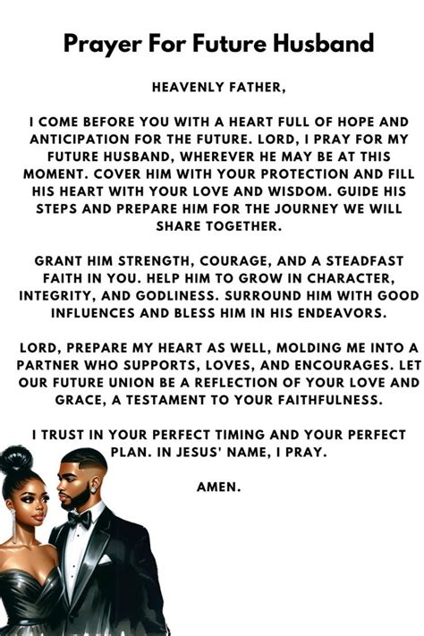 Prayer For Future Husband Godly Man In Prayers For Your Future