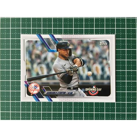 TOPPS MLB 2021 OPENING DAY 93 GIANCARLO STANTON NEW YORK YANKEES ベース