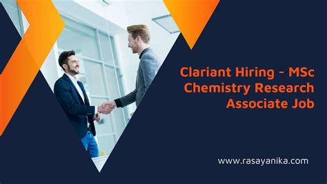 Clariant Hiring MSc Chemistry Research Associate Job