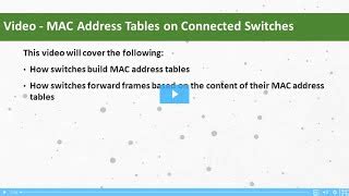 Addressing Information For A Switch To Build Its Mac Address Table