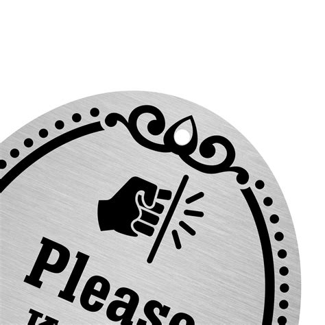 Please Knock Before Entering Diamondplate Door Sign Sku Dp 0134