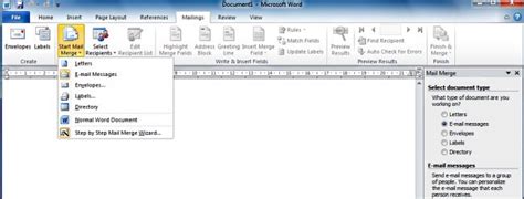 Ms Word Mail Merge” To Rescue Customized Emails