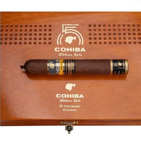 Cohiba 55th Aniversario Cigar 2021 Limited Edition Box Of 10