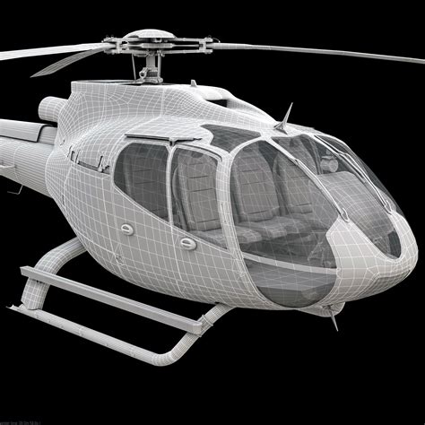 Eurocopter EC 130 Medical 3D Model 149 Dae Fbx Obj Max Free3D