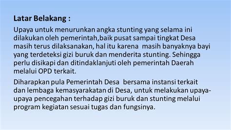 Peran Lembaga Kemasyarakatan Desa Lkd Dalam Upaya Pencegahan Stunting