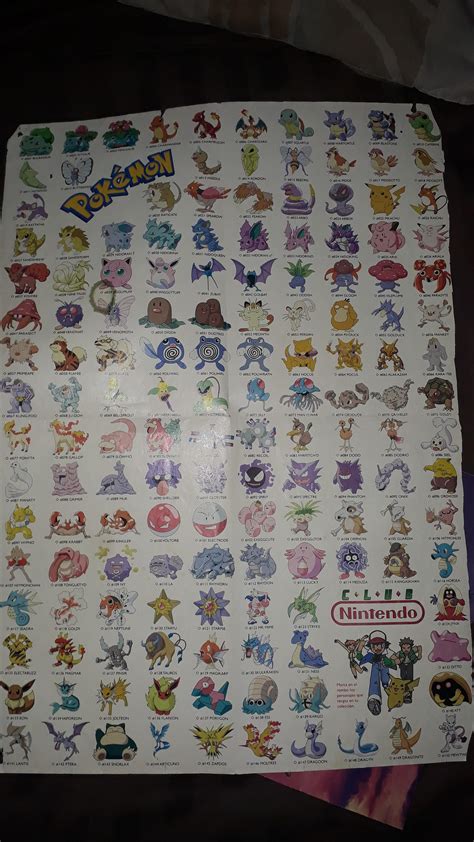 Original 150 Pokemon Poster