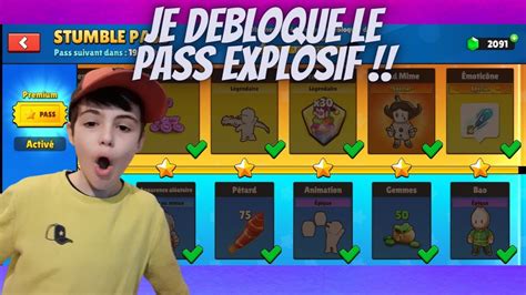 JE DEBLOQUE TOUT LE PASS EXPLOSIF SUR STUMBLE GUYS YouTube