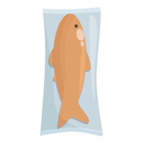 Premium Vector Fried Fish Pack Icon Cartoon Vector Food Pack Snack Foil