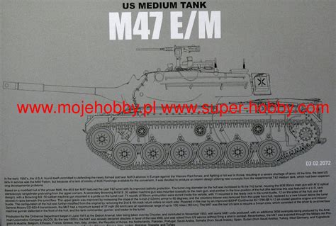 Us Medium Tank M47 Em 2 In 1 Takom 2072