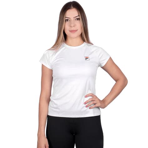 Sportime Camiseta Fila Tennis Basic Feminina Branco