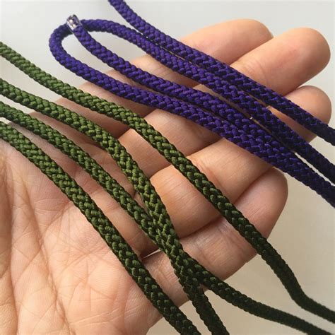 Silk Round Braided Cord Kumihimo Mm Japanese Silk Cord Etsy