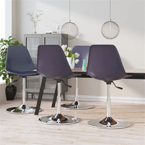 Home Chaises de salle à manger pivotantes 4 pcs Lilas PP 2