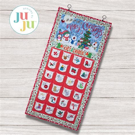 ITH Whimsical Advent Calendar Machine Embroidery Designs By JuJu