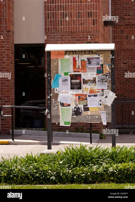 An Outdoor Bulletin Board Stock Photo Alamy