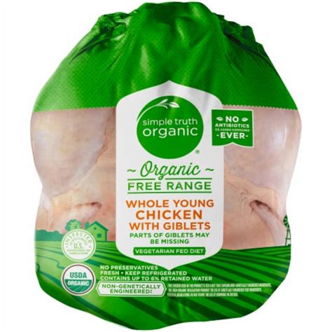 Simple Truth Organic Whole Fresh Chicken Lb Ralphs