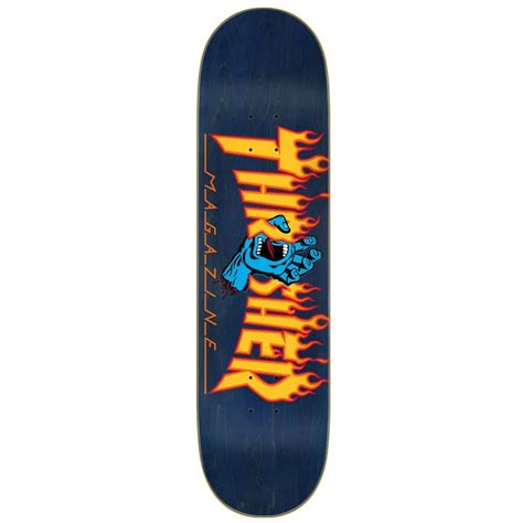 Santa Cruz X Thrasher Screaming Flame Logo 825 Skateboard Deck