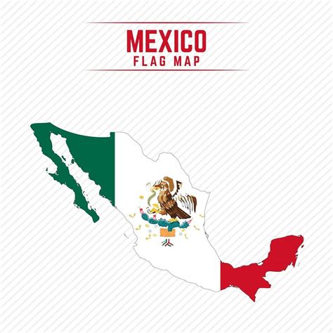 Flag Map of Mexico 2400595 Vector Art at Vecteezy