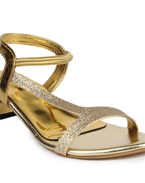 Shoetopia Women Gold Toned Heels