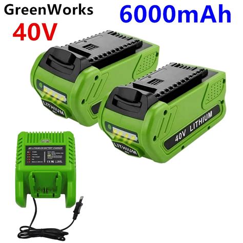 V Ah Ersatz Lithium Batterie F R Mah Greenworks