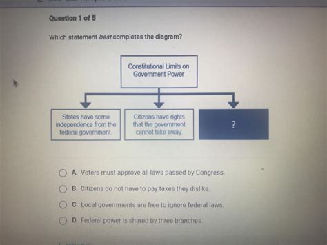 Which Statement Best Completes The Diagram Brainly