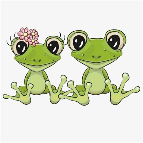 Frogs In Love Drawing