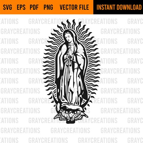 Virgin Mary Svg Mama Mary Svg Our Lady Of Guadalupe 3 Svg Etsy