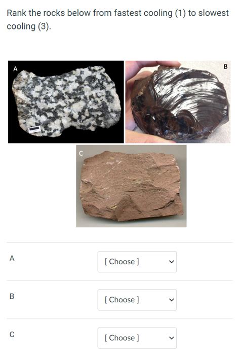 Solved Which two rocks below formed from magma/lava that has | Chegg.com