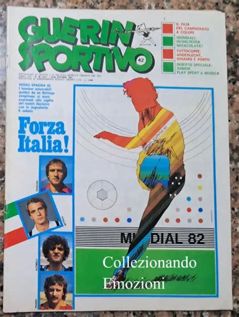 GUERIN SPORTIVO RIVISTA N 42 1981 NAZIONALE ANDERLECHT PORTO GUERIN