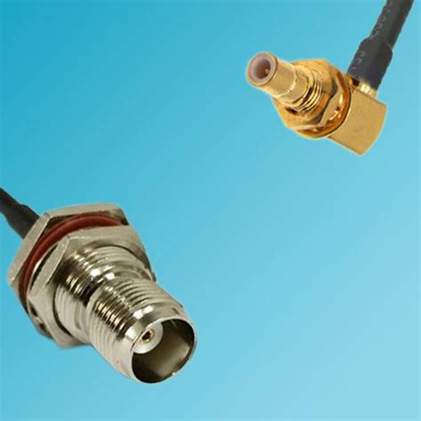 Tnc Bulkhead Female To Smb Bulkhead Male Right Angle Rf Cable