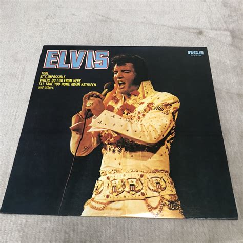 【やや傷や汚れあり】【国内盤】elvis Presley Fool エルビスプレスリー フール Lp レコード Rca6166