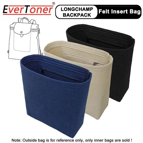 Evertoner Felt Insert Organizer Bag Longchamp Le Pliage Backpack Liner