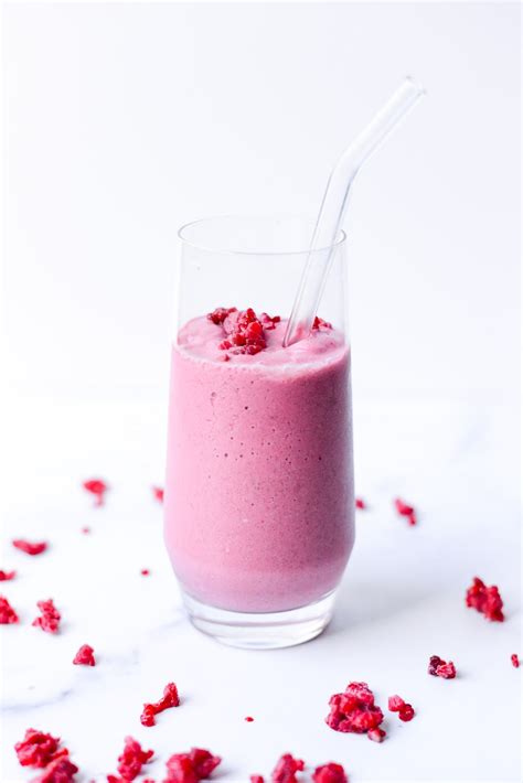 Creamy Pink Smoothie (w/ Protein!) - Real Food Whole Life