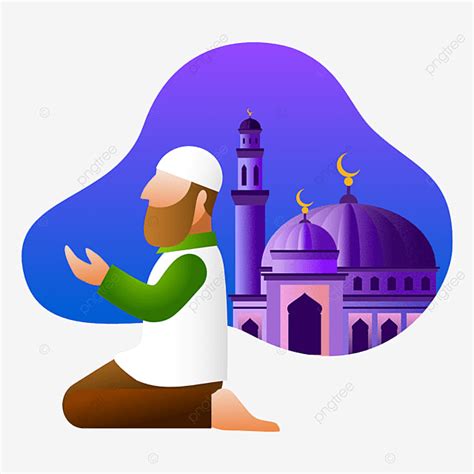 Prayers Clipart Transparent PNG Hd Ramadan Prayer Moeslem Drawing