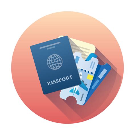 Illustration Of A Passport With Airline Tickets 33174673 Vector Art At