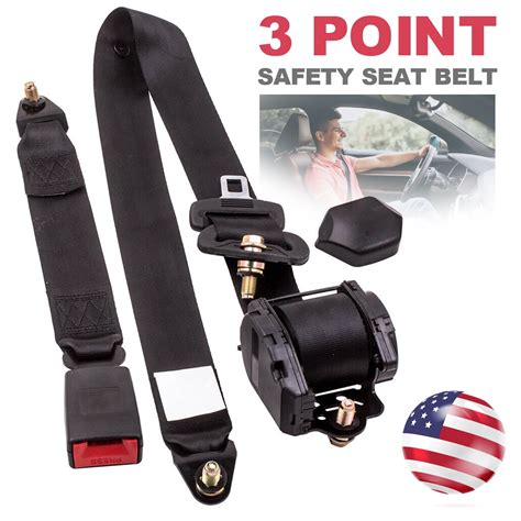 1 Pack Universal 3 Point Auto Vehicle Car Seat Belt Lap 11ft