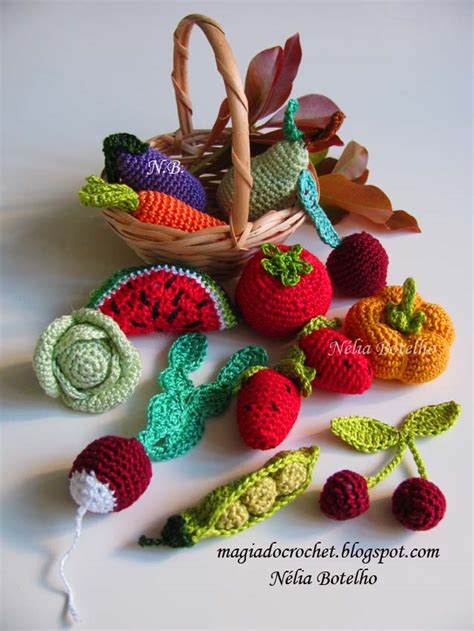 Magia Do Crochet Frutas E Legumes Minis Em Crochet