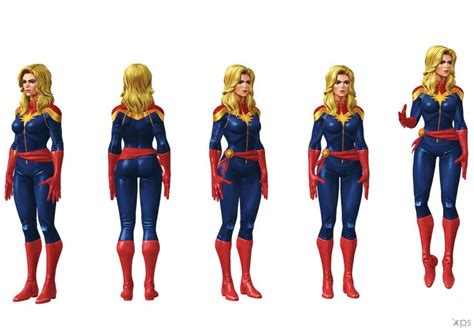 Captain Marvel Marvel Costume Evolution