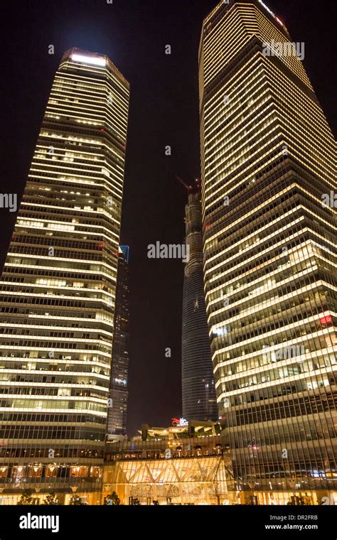 Night View of Shanghai Pudong New Area, Shanghai, China Stock Photo - Alamy