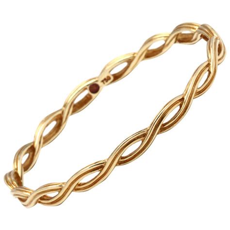 Solid Gold Bangle Bracelet at 1stDibs | solid gold bangles