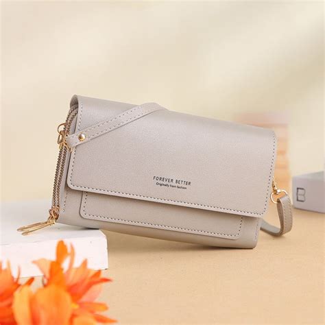 Jual JTF7126 Gray Tas Dompet Selempang Forever Better Wanita Cantik