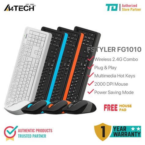 A Tech Fg Wireless G Keyboard And Mouse Combo For Pc Laptop