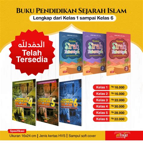 Jual Buku Pelajaran Pendidikan Kurikulum Sejarah Sirah Siroh Sirah