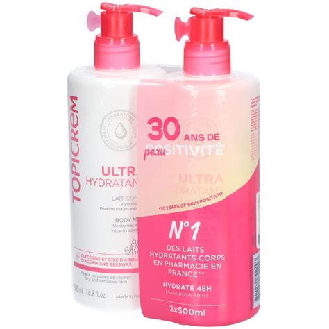 Topicrem Les Essentiels Lait Corps 2x500 Ml Redcare Pharmacie