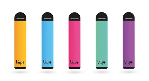 Premium Vector Electronic Cigarette Vector Icon Colorful Vape Icon