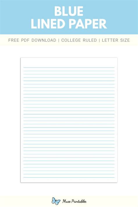 Free Printable Blue Lined Paper College Ruled Paper College Rule Free Paper Printables Ruled