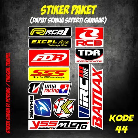 Stiker Sponsor Paket Rcb Fdr Yss Racing Motor Terbaru Lazada Indonesia