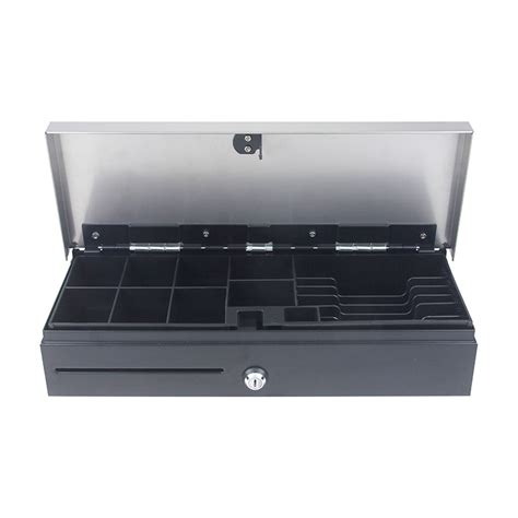 A Black Rectangular Shaped Cash Drawer Rj11 Port China Cash Drawer