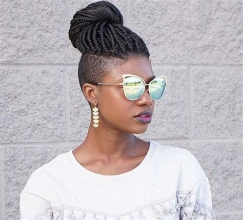 Have You Been Thinking About Rocking Box Braids With Shaved Sides Here