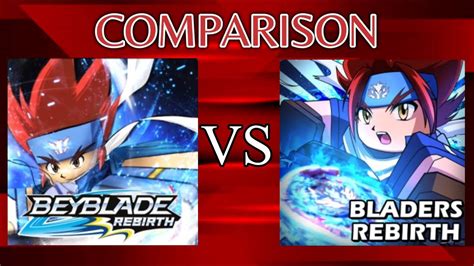 Beyblade Rebirth VS Bladers Rebirth PVP Comparison YouTube