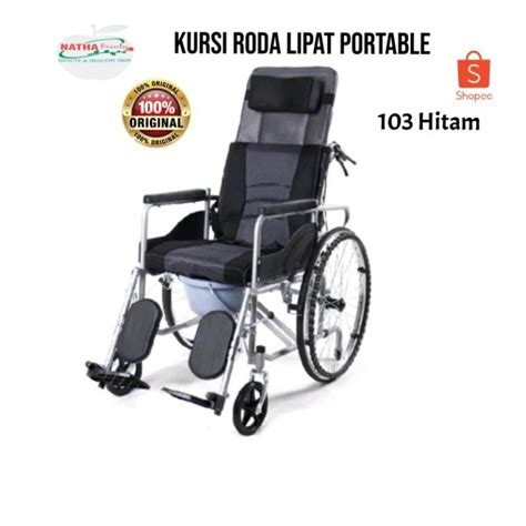 Jual Original Kursi Roda Lipat Portable Wheelchair Reclining Shopee